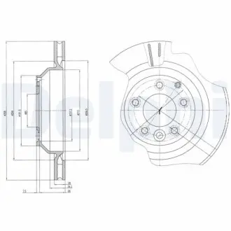 Тормозной диск Delphi BG4070