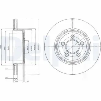 Тормозной диск Delphi BG4073