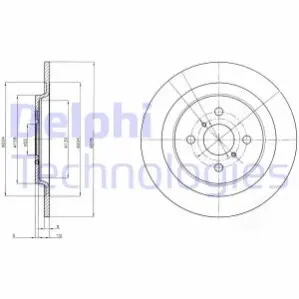 Фото тормозной диск Delphi BG4076 Тормозной диск Delphi BG4076