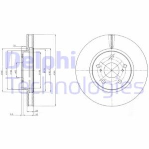 Тормозной диск Delphi BG4139C