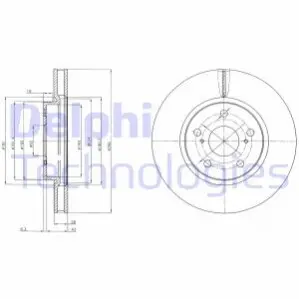 Гальмівний диск Delphi BG4139C