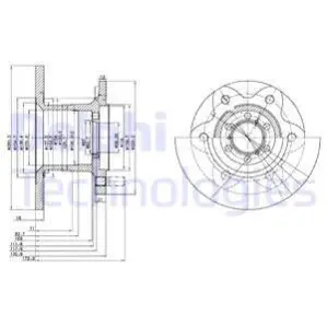 Тормозной диск Delphi BG429