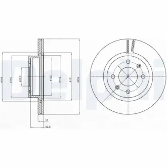 Тормозной диск Delphi BG4295