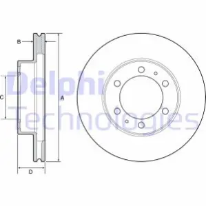 Гальмiвнi диски Delphi BG4557