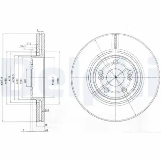 Гальмiвнi диски Delphi BG9016