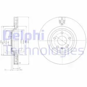Тормозной диск Delphi BG9054