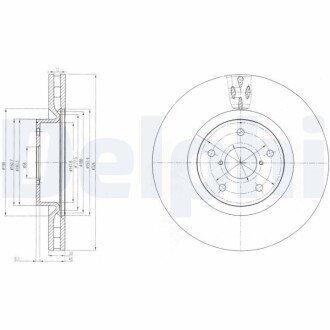 Гальмівний диск Delphi BG9055