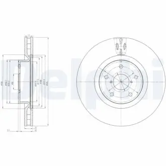 Тормозной диск Delphi BG9055