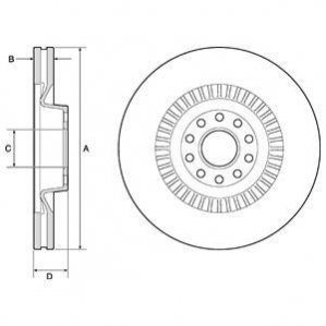 Тормозной диск Delphi BG9957