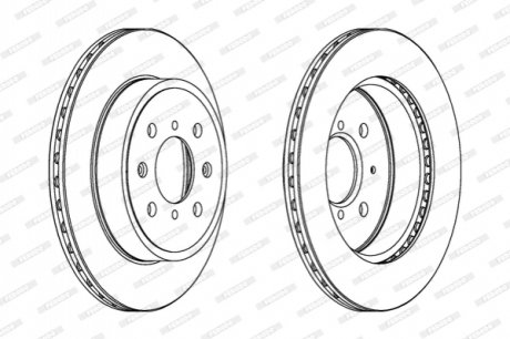 Гальмівний диск FERODO DDF1509C