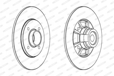 Гальмівний диск FERODO DDF1517-1