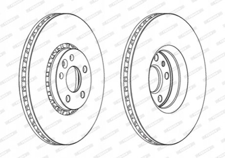 Гальмівний диск FERODO DDF1801C-1
