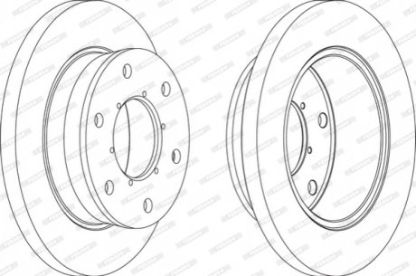 Гальмівний диск FERODO FCR343A
