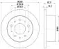 Фото 4 - тормозной диск HELLA 8DD 355 108-981 Тормозной диск HELLA 8DD 355 108-981 (фото 4)