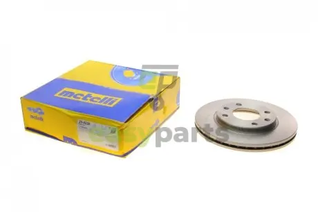 Диск гальмівний (передній) Citroen AX/Saxo/Peugeot 106/206/309 96- (247x20.5) Metelli 23-0238
