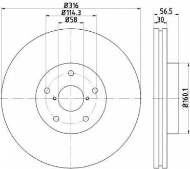 Тормозной диск TEXTAR 92199203 (фото 1)
