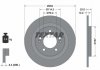 Диск гальмівний (задній) Hyundai i30/Kia Ceed 12- (284x10) PRO TEXTAR 92252703 (фото 2)