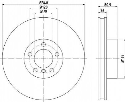 Тормозной диск TEXTAR 92269505 (фото 1)
