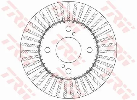 Фото 1 - тормозной диск TRW DF6227 Тормозной диск TRW DF6227 (фото 1)