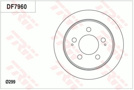 Тормозной диск TRW DF7960