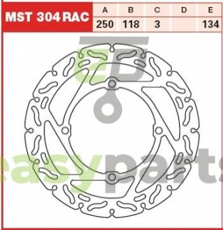 Тормозной диск TRW MST304RAC