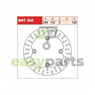 Фото тормозной диск TRW MST338 Тормозной диск TRW MST338