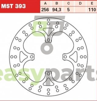 Тормозной диск TRW MST393