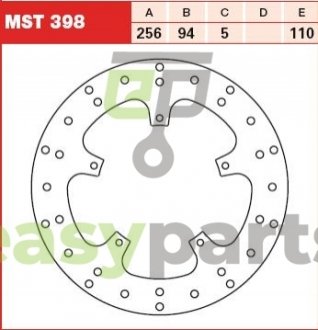 Тормозной диск TRW MST398