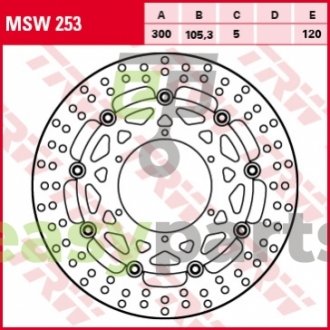 Тормозной диск TRW MSW253