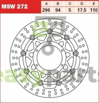 Фото тормозной диск TRW MSW272 Тормозной диск TRW MSW272