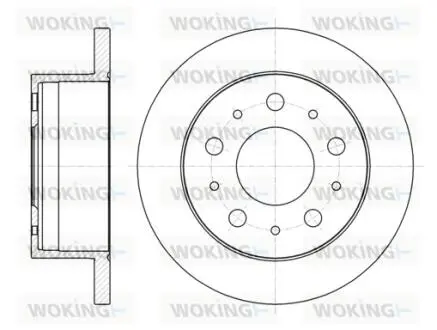 Тормозной диск WOKING D61056.00