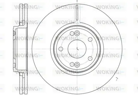 Тормозной диск WOKING D6612.10