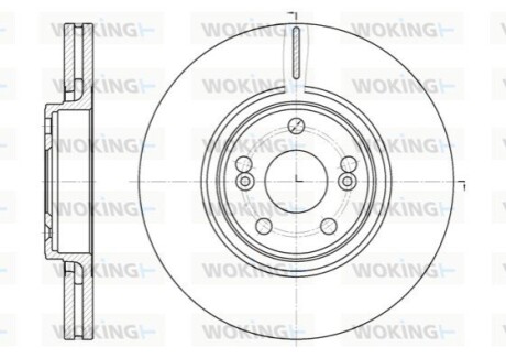 Тормозной диск WOKING D6694.10