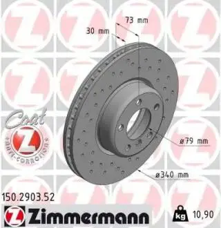 Гальмiвнi диски Sport ZIMMERMANN 150.2903.52