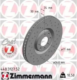 Тормозной диск ZIMMERMANN 440.3127.52