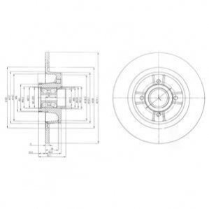 Тормозной диск Delphi BG9029RSC