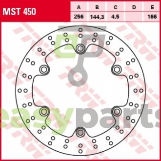 Тормозной диск TRW MST450