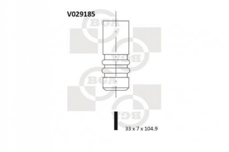 Клапан двигателя BGA V029185