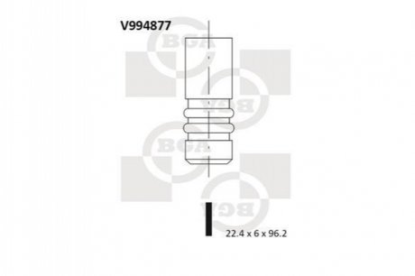 Клапан двигуна BGA V994877 (фото 1)