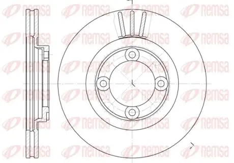 Фото диск гальмівний REMSA 6385.10 Диск гальмівний REMSA 6385.10
