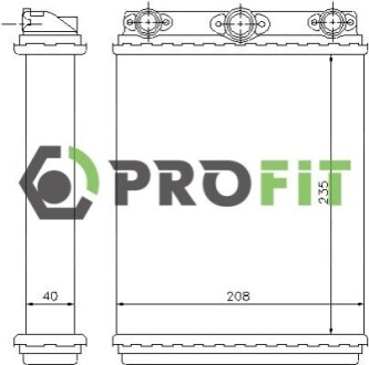 Радиатор печки PROFIT 1760-0311