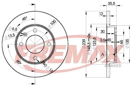 Тормозной диск FREMAX BD-3300