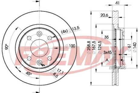 Тормозной диск FREMAX BD-3550