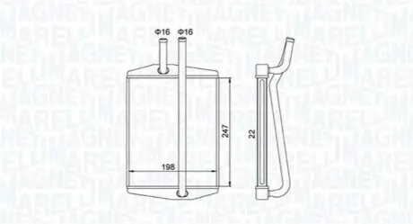 Радіатор пічки MAGNETI MARELLI BR413