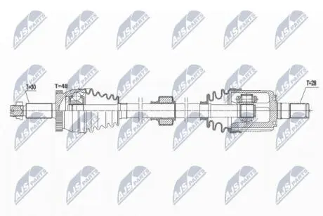 ПРИВОДНОЙ ВАЛ NTY NPW-HY-577