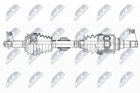 ПРИВОДНОЙ ВАЛ NTY NPW-TY-151