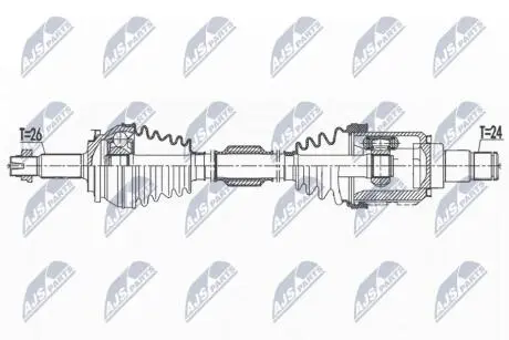 ПРИВОДНОЙ ВАЛ NTY NPW-TY-155