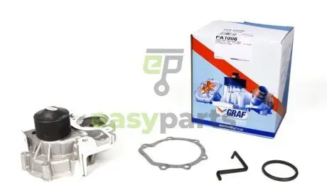 Помпа води Subaru Forester/Impreza/Legacy/Outback 1.5/2.0/2.5 AWD/i AWD 01- (R/B) (8 лоп) GRAF PA1008
