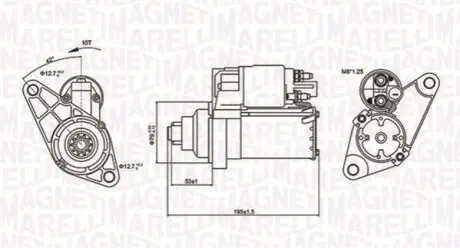 СТАРТЕР VW MAGNETI MARELLI MQS1330