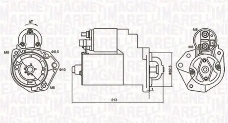 СТАРТЕР VW MAGNETI MARELLI MQS880